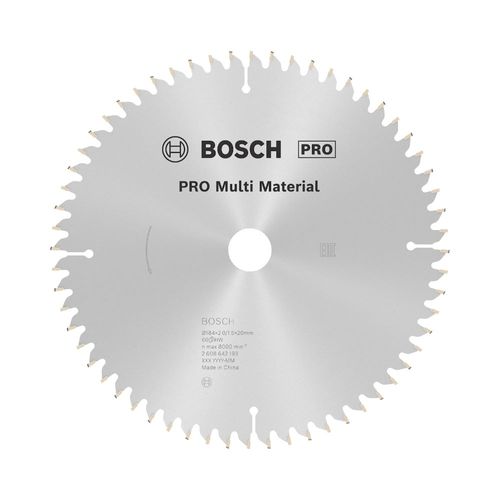 Disco de serra circular PRO Multi Material 184mm, 60d Bosch