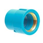 Luva-Soldavel-com-Bucha-de-Latao-Azul-PVC-25mm-X-3-4--Fortlev