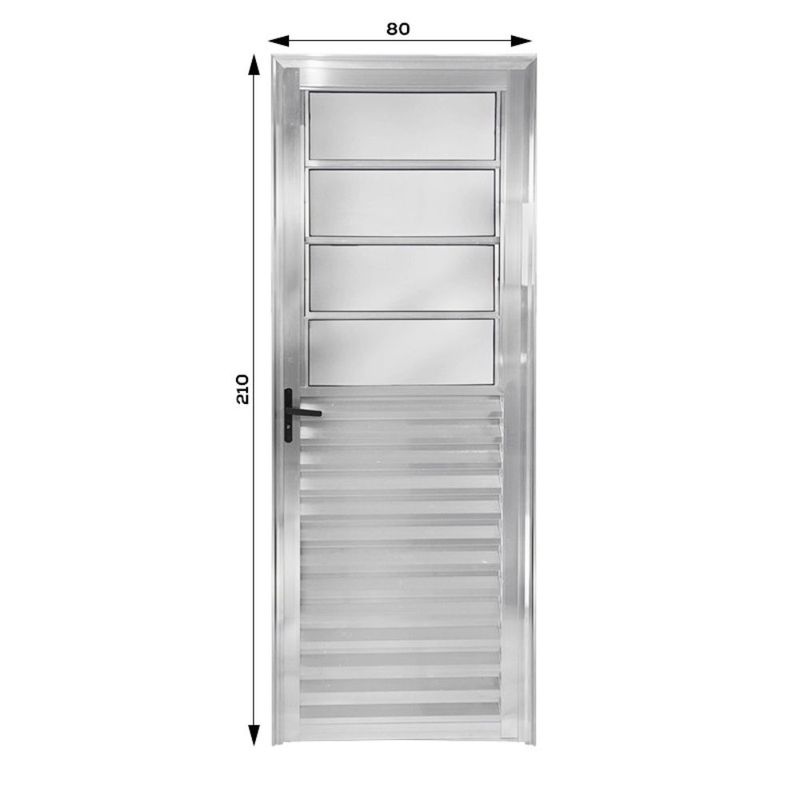Porta-Basculante-Vidro-Boreal-Aluminio-Brilhante-Direito-210x80cm