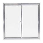 Janela-de-Correr-2-Folhas-sem-Grade-Aluminio-Brilhante-80x80cm