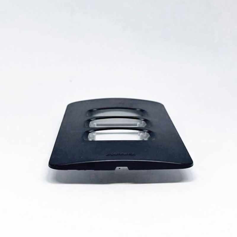 Placa-3-Postos-4x2-com-Suporte-Preta-Gracia-Maxx