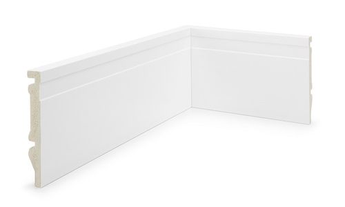 Rodapé Poliestireno Branco Frisado 10x1,5x240cm