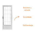 Porta-Palito-Aluminio-Branco-Vidro-Liso-Direito-210x80cm