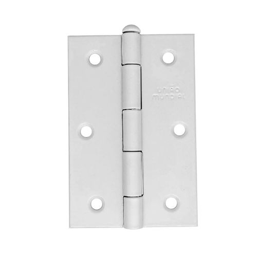 Dobradiça Pino Reversível Aço Leve 3.1/2" x 2.5/16" Até 7Kg Branco