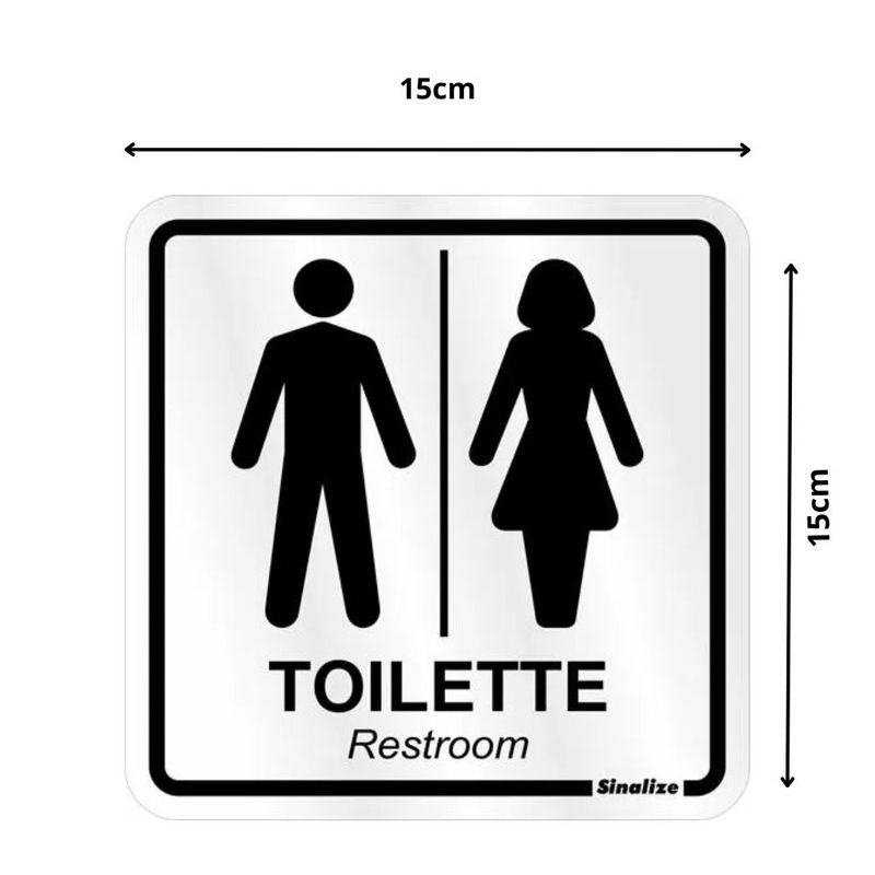 Placa-Toilette-Unissex-15x15cm-em-Aluminio