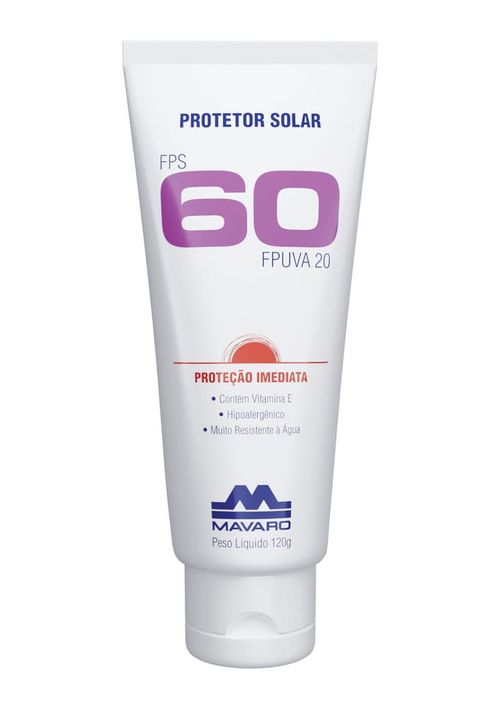 Protetor Solar FPS 60 sem Repelente Mavaro