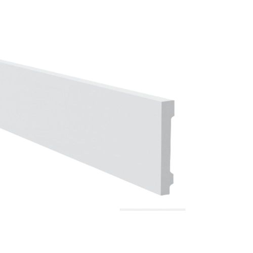 Rodapé Poliestireno WB11 Branco Liso 11x1,8x244cm