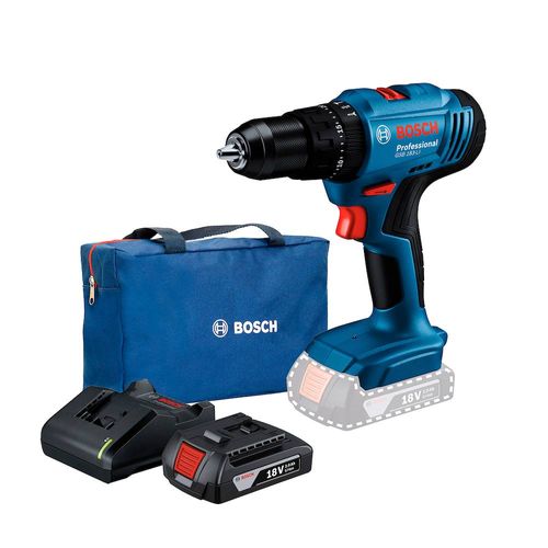 Furadeira Parafusadeira de Impacto 1/2" 18V 1 Bat GSB183LI + Bolsa