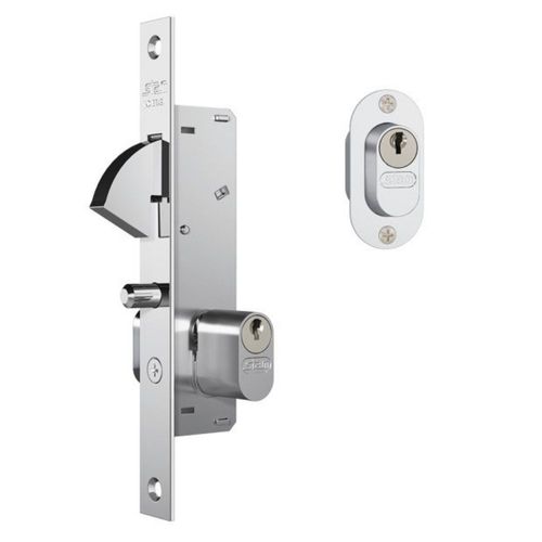 Fechadura Externa Bico de Papagaio Porta de Correr 901 18mm Cromada