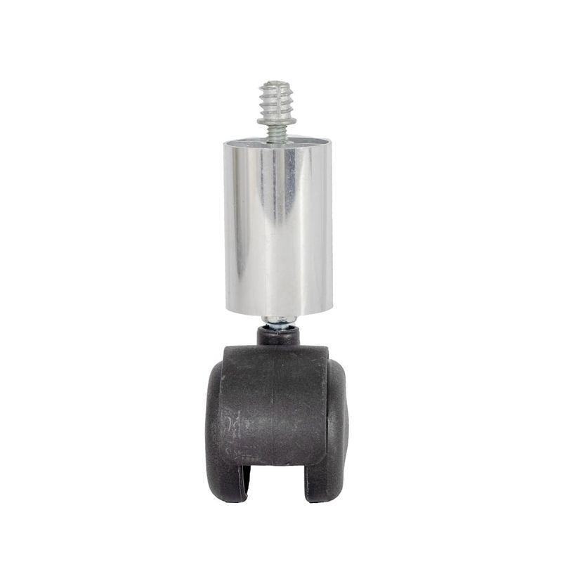 Pe-Redondo-para-Movel-com-Rodizio-e-Bucha-125mm-Aluminio-Polido
