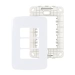 Placa-3-Postos-4x2-com-Suporte-Branca-Linha-B3