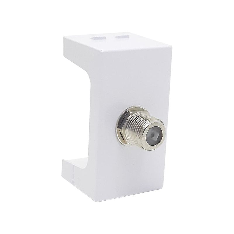 Modulo-Tomada-Coaxial-para-Antena-de-TV-Branco-Home