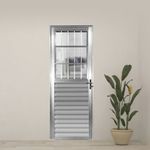 Porta-Postigo-Vidro-Liso-Aluminio-Brilhante-Esquerdo-210x80cm