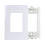 Placa-3-Postos-4x2-com-Suporte-Branca-Sleek