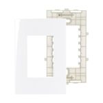 Placa-3-Postos-4x2-com-Suporte-Branca-Sleek
