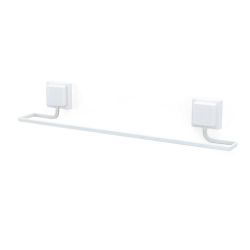 Porta Toalha de Banho Piatina com Barra Reta Branco