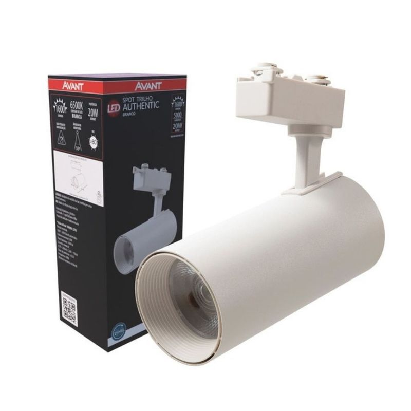 Spot-de-Led-para-Trilho-Authentic-Branco-20w-1600-lumens-Luz-Branca