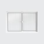 Janela-de-Correr-2-Folhas-com-Grade-Aluminio-Branco-100x150cm
