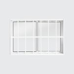 Janela-de-Correr-2-Folhas-com-Grade-Aluminio-Branco-100x150cm