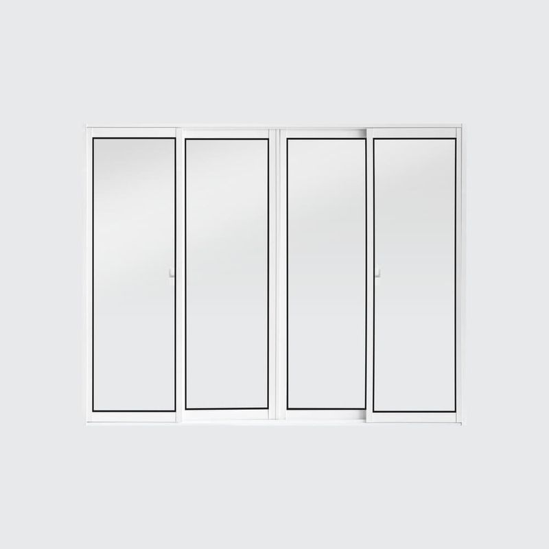 Janela-de-Correr-4-Folhas-sem-Grade-Aluminio-Branco-100x120cm