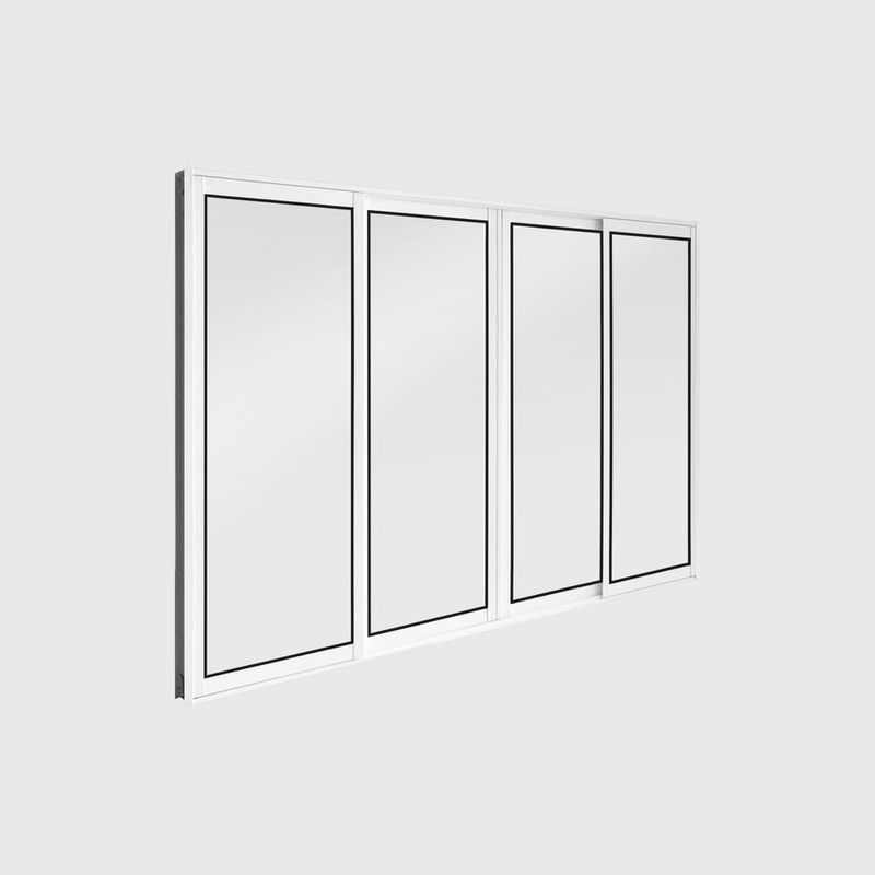 Janela-de-Correr-4-Folhas-sem-Grade-Aluminio-Branco-100x120cm
