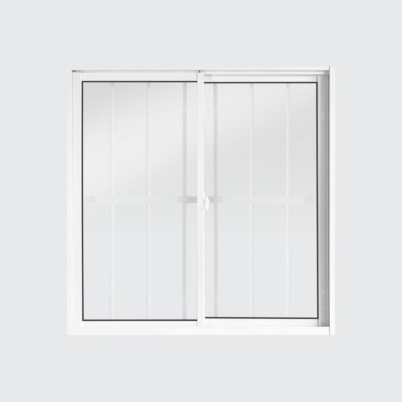 Janela-de-Correr-2-Folhas-com-Grade-Aluminio-Branco-80x80cm