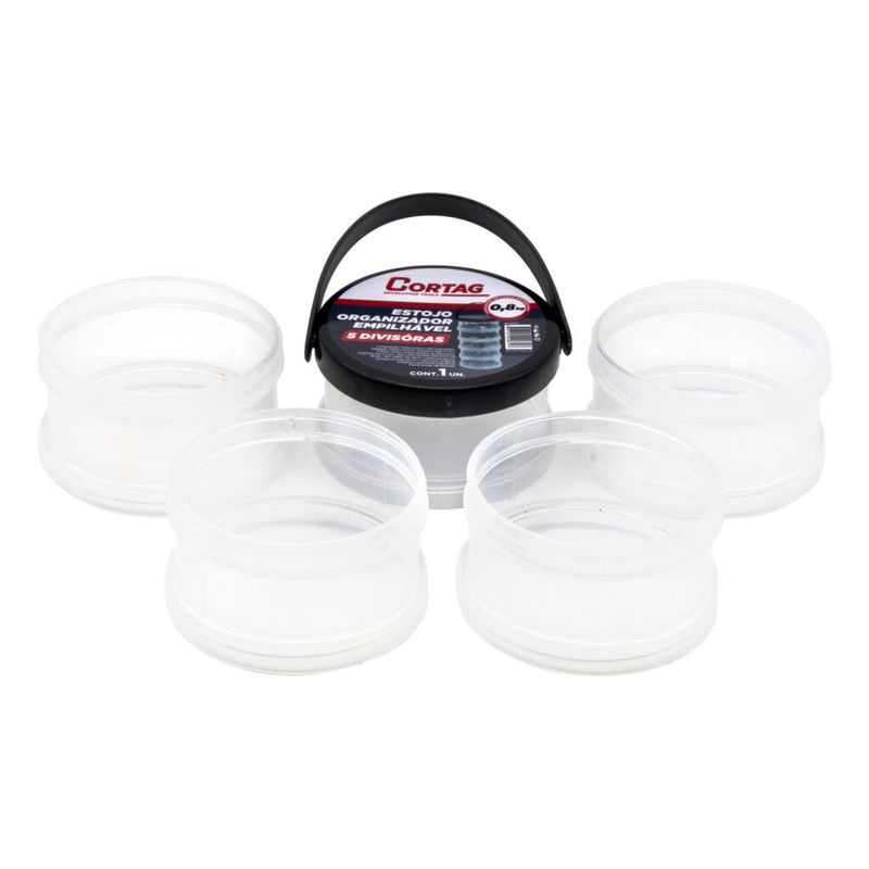 Organizador-Plastico-com-5-Divisorias-Empilhavel-Cortag