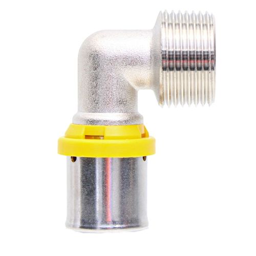 Cotovelo Macho Gás 16mmx1/2 Prensar Multi Emmeti