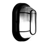 Tartaruga-em-Polipropileno-Preta-sem-Grade-IP54-para-1-Lampada-E27