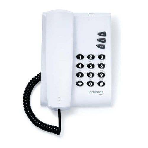 Telefone com Fio Pleno Cinza