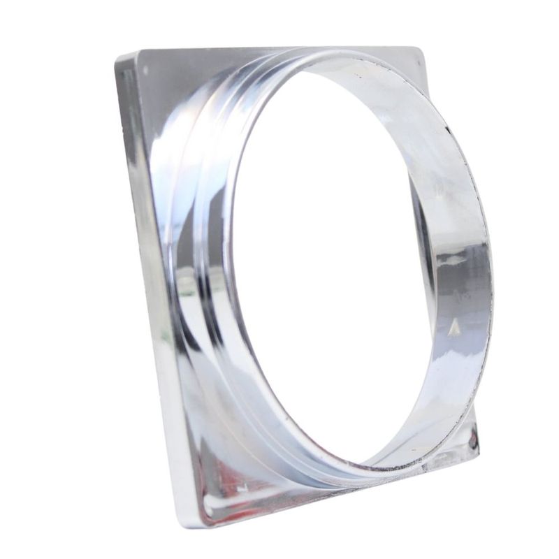 Porta-Grelha-Quadrado-para-Grelha-Quadrada-ABS-Cromado-DN150-Krona