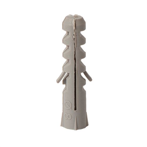Bucha Nylon sem Aba 8mm 100 Unidades