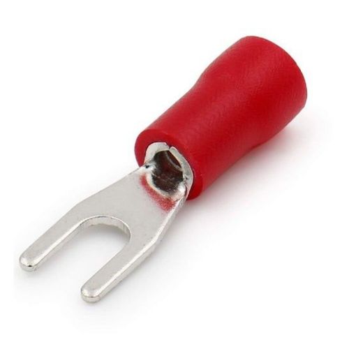 Terminal Forquilha 0,50-1,50mm² Vermelho Eletrokit 20 Peças