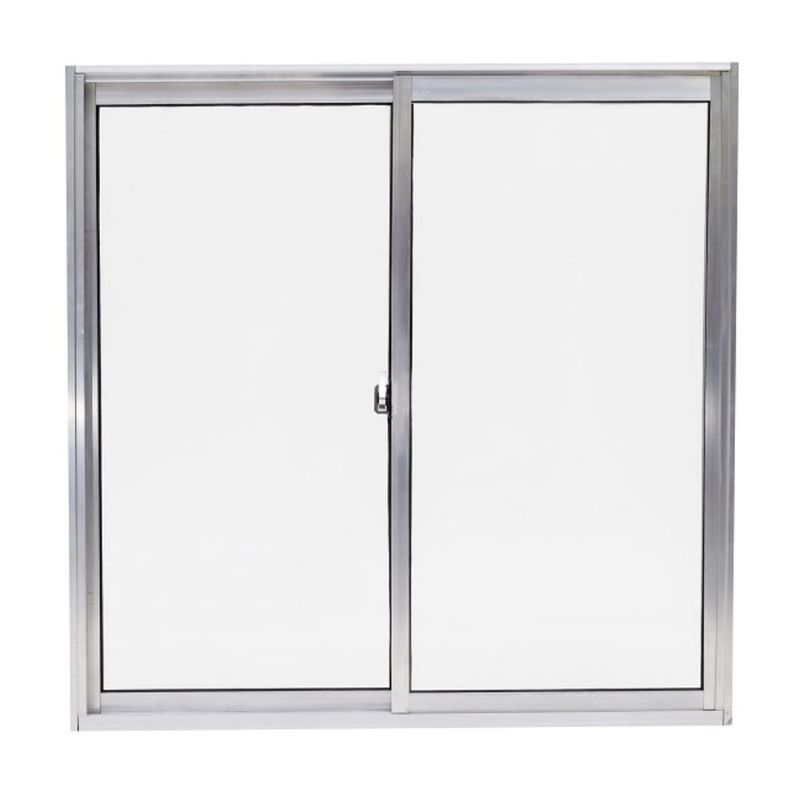 Janela-de-Correr-2-Folhas-sem-Grade-Aluminio-Brilhante-100x100cm