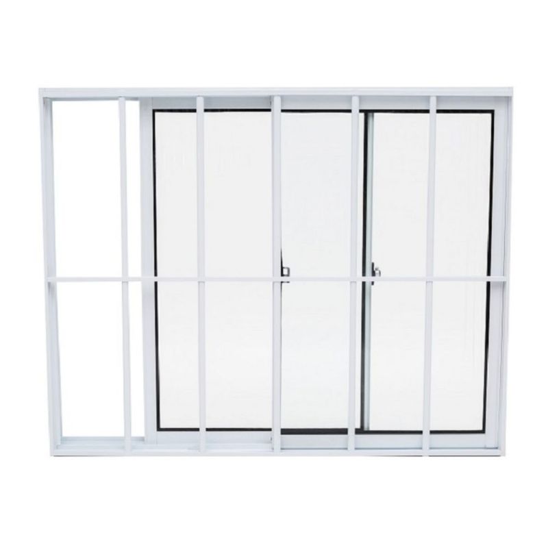 Janela-de-Correr-2-Folhas-com-Grade-Aluminio-Branco-100x120cm