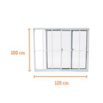 Janela-de-Correr-2-Folhas-com-Grade-Aluminio-Branco-100x120cm