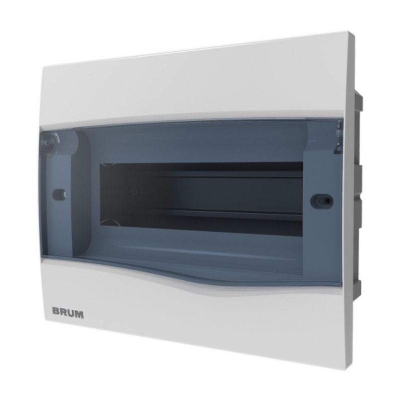 Quadro-PVC-Disjuntor-Embutir-sem-Barramento-para-12-Disjuntores-Fume