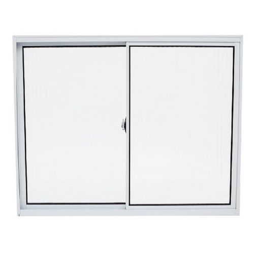 Janela de Correr 2 Folhas sem Grade Alumínio Branco 100x120cm