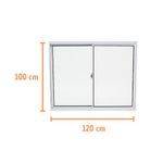Janela-de-Correr-2-Folhas-sem-Grade-Aluminio-Branco-100x120cm