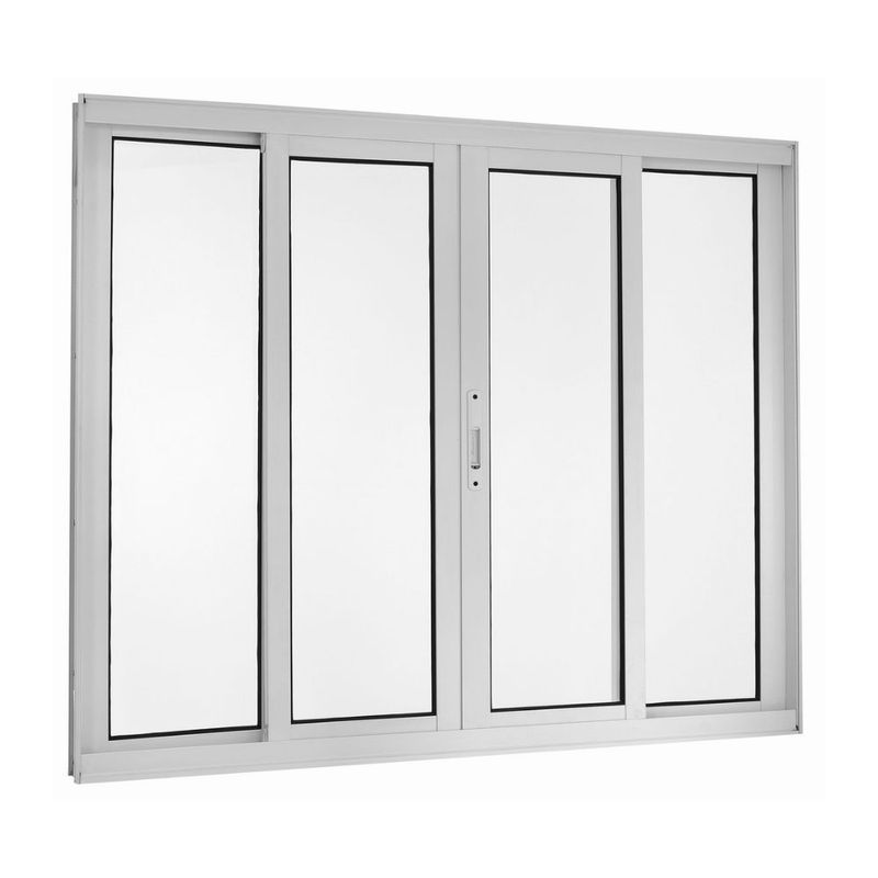 Janela-de-Correr-4-Folhas-sem-Grade-Aluminio-Branco-100x200cm