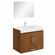 Kit Gabinete para Banheiro Vitral Freijó 60cm