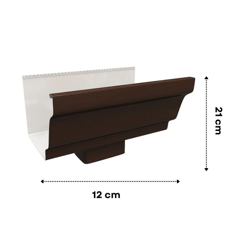 Bocal-de-Descida-Aluminio-Marrom-BellaCalha
