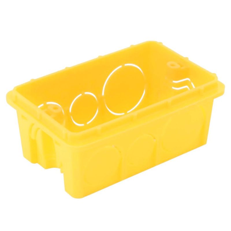 Caixinha-de-Embutir-4x2-PVC-Amarela-Tramontina