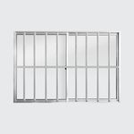 Janela-de-Correr-2-Folhas-com-Grade-Aluminio-Brilhante-100x150cm