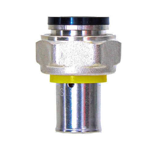 Conector Fêmea Móvel para Gás 16mmx1/2" Prensar Multi Emmeti