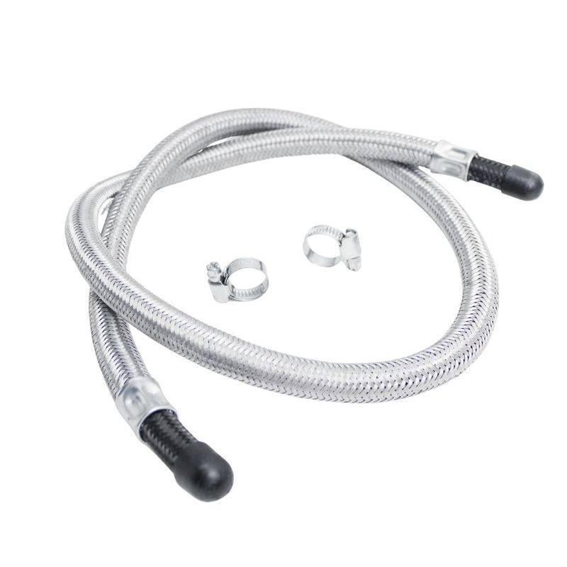 Engate-Flexivel-Malha-de-aco-para-Gas-12m-1-2-c--2-Abracadeiras-Rexon