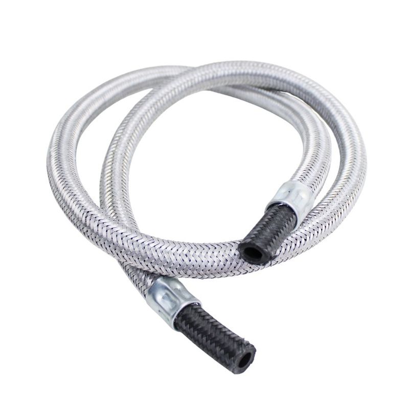Engate-Flexivel-Malha-de-aco-para-Gas-12m-1-2-c--2-Abracadeiras-Rexon