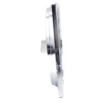Porta-Grelha-Quadrado-para-Grelha-Redonda-PVC-Cromado-DN150-Luconi