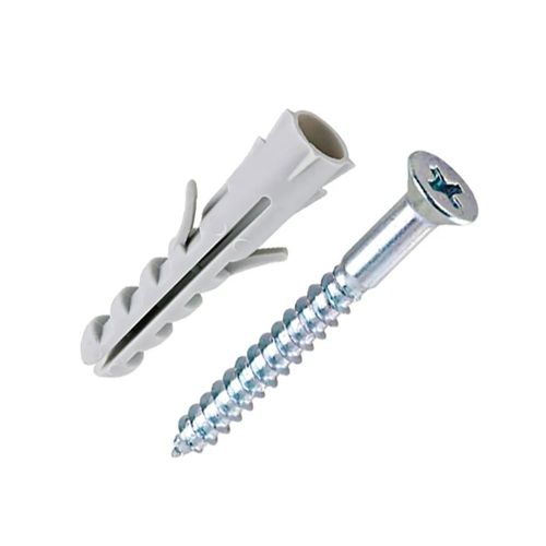 Parafuso Cabeça Chata Fenda com Bucha 3,2x25mm 8 Peças Fixdura