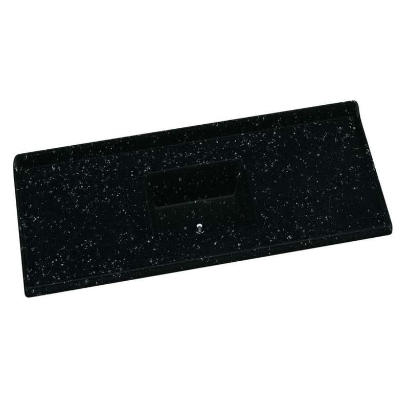 Pia-para-Cozinha-Sintetica-Granitada-150x55cm-Preta-com-Cuba-Central